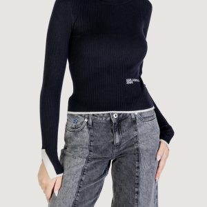 Maglione Karl Lagerfeld Jeans klj mock neck sweater Nero