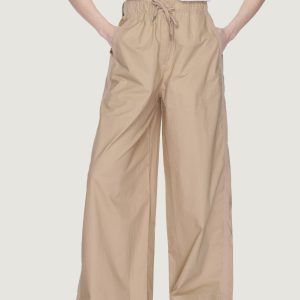 Pantaloni a palazzo Blauer.  Beige