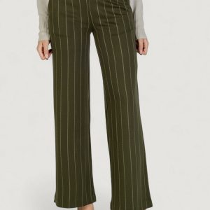 Pantaloni a palazzo ICHI ihruti wide pa18 Verde