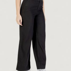 Pantaloni a palazzo Only onlcaro hw linen bl wide pant cc pnt Nero