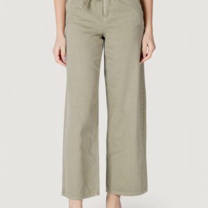 Pantaloni a palazzo Only onlsilla mw belt wide pant pnt VERDE SALVIA