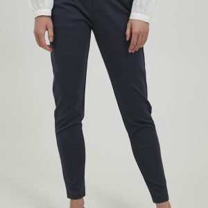 Pantaloni a sigaretta ICHI ihkate sus office pa Blu