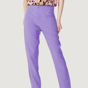 Pantaloni a sigaretta Only onlastrid life hw slim cigarette cc tlr Lilla