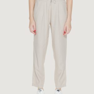 Pantaloni regular Only onlcaro-poptrash easy linen bl pnt noos Beige chiaro