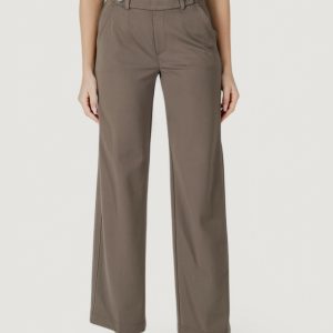 Pantaloni regular Street One straight leg l32 hw belt butto Terra – Fango