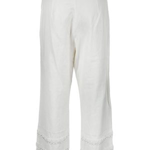 Pantaloni regular TWIN SET  Bianco