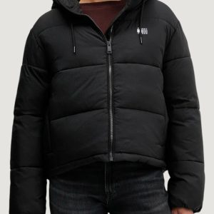 Piumino Tommy Hilfiger Jeans tjw hooded puffer ja Nero