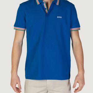 Polo manica corta Boss 10241663 Azzurro