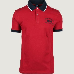Polo manica corta NORTH SAILS  Rosso