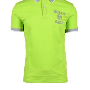 Polo manica corta NORTH SAILS  VERDE FLUO