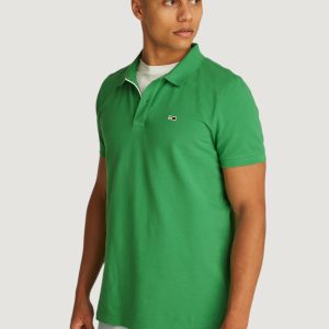 Polo manica corta Tommy Hilfiger Jeans tjm placket Verde