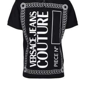 Polo manica corta Versace Jeans Couture  Nero