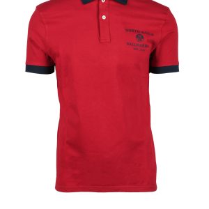 Polo manica corta NORTH SAILS  Rosso