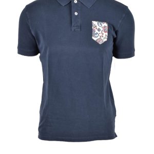 Polo manica corta V2 BRAND  Blu