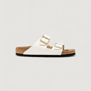 Sandali BIRKENSTOCK arizona leo – imballo originale danneggiato – prodotto integro Avorio