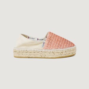 Scarpe basse Espadrilles dommy rafia Rosa