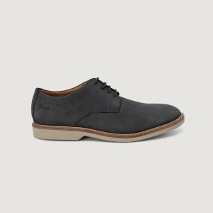 Scarpe eleganti Clarks atticusltlace nubuk – imballo originale danneggiato – prodotto integro Grigio