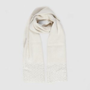 Sciarpa Pieces pcnasmine sequins long scarf bc Beige chiaro