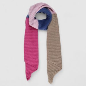 Sciarpa Pieces pcpyron structur new block long scarf Blu