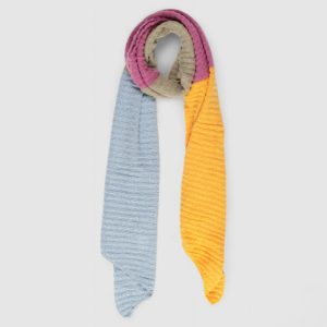 Sciarpa Pieces pcpyron structur new block long scarf Giallo