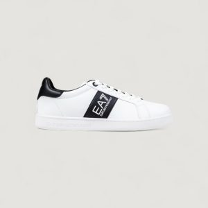 Sneakers EA7 imballo originale danneggiato – prodotto integro Bianco – Nero