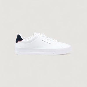 Sneakers Tommy Hilfiger th court lth – imballo originale danneggiato – prodotto integro Bianco