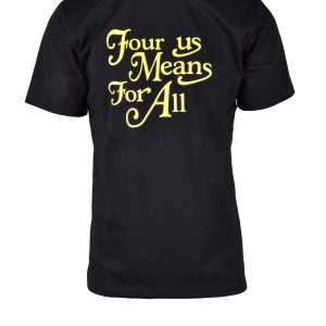 T-shirt 4US CESARE PACIOTTI  NERO/GIALLO