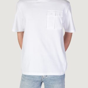 T-shirt Antony Morato relaxed fit logo print on back collar Bianco