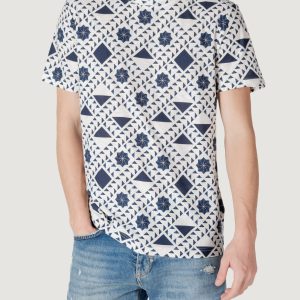 T-shirt Antony Morato regular fit with logoed metal badge Blu