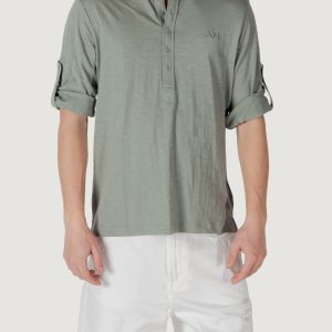 T-shirt Antony Morato regular fit with embroidered logo VERDE SALVIA