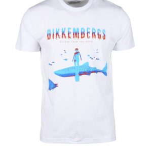 T-shirt BIKKEMBERGS  Bianco
