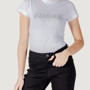 T-shirt Guess Active narciso cn Bianco