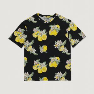 T-shirt Jack Jones jorflores aop tee ss crew neck sn Blue scuro