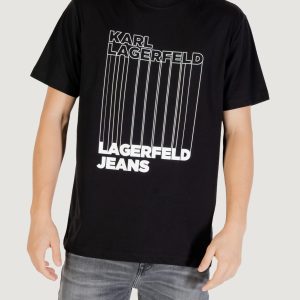 T-shirt Karl Lagerfeld Jeans klj reg barcode tee Nero