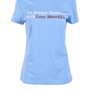 T-shirt Love Moschino  Celeste