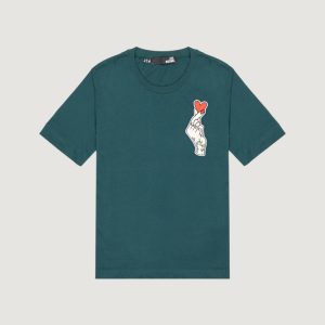 T-shirt Love Moschino  Petrolio