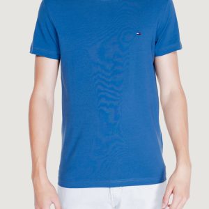 T-shirt Tommy Hilfiger stretch slim fit tee Blu