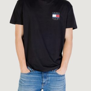 T-shirt Tommy Hilfiger Jeans tjm reg flag graph b Nero