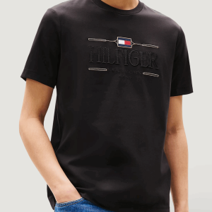 T-shirt Tommy Hilfiger icon hilfiger tee Nero