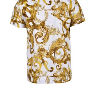 T-shirt Versace Jeans Couture  BIANCO/GIALLO
