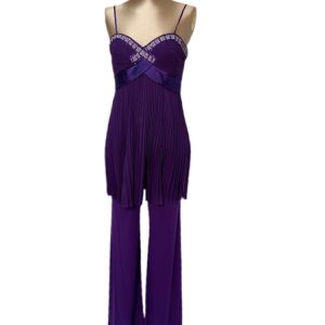 tuta color uva impero couture