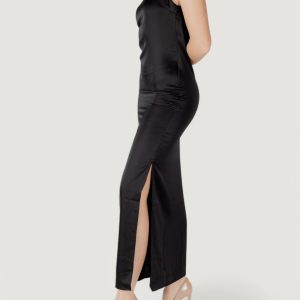 Vestito lungo Only onlchigo life strap satin maxi wvn Nero