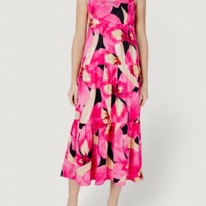 Vestito lungo Only onlalma life vis strap long dress  aop Rosa