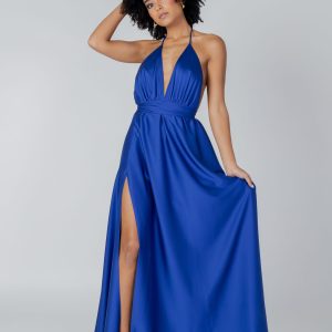 Vestito lungo Sol Wears Women diana lungo Blu