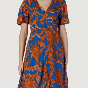 Vestito midi B.YOUNG byjosa short vneck Blu