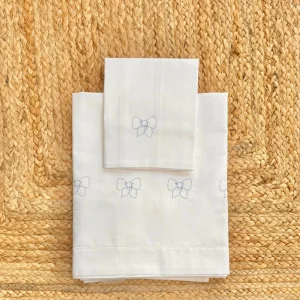 Kit lenzuola culla/carrozzina Fiocco Melinù