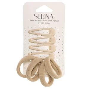 Set di 4 mollette + 4 elastici Siena